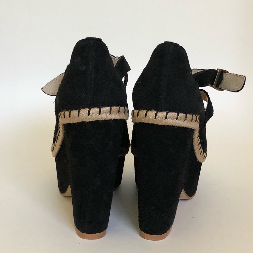 - Free People Terrace platform Sandal Wedge 36 Black - Picture 5 of 8